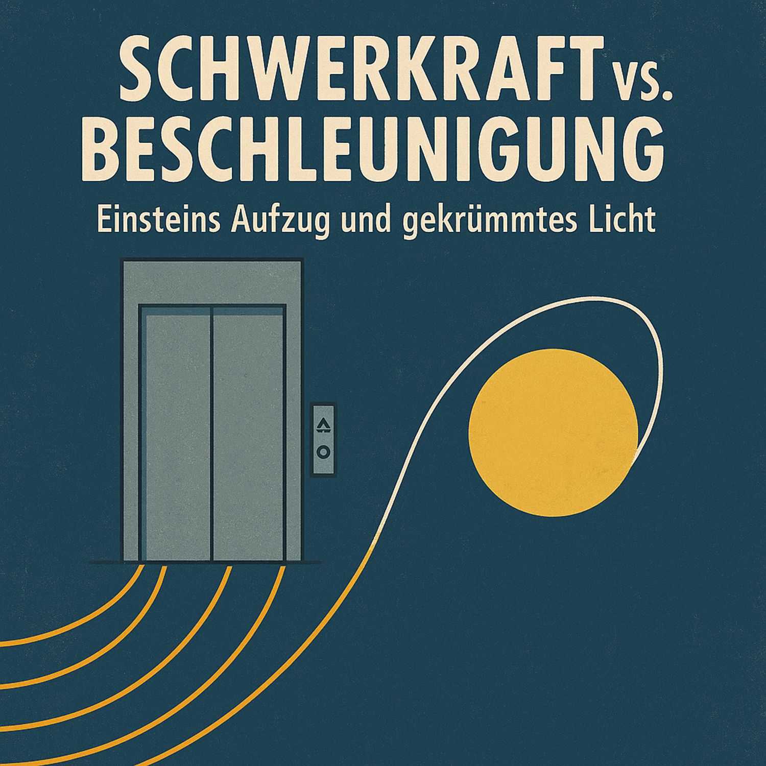 Einsteins Aufzug und gekrümmtes Licht